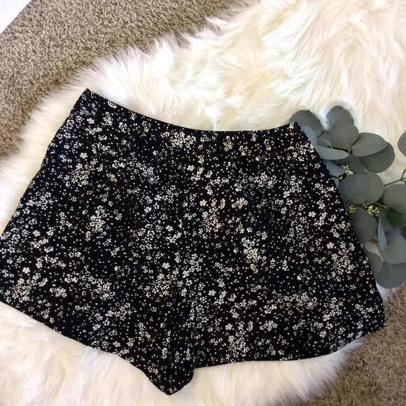 Elle Pants - Elle | Paper Bag Shorts | B&W Floral Shorts |